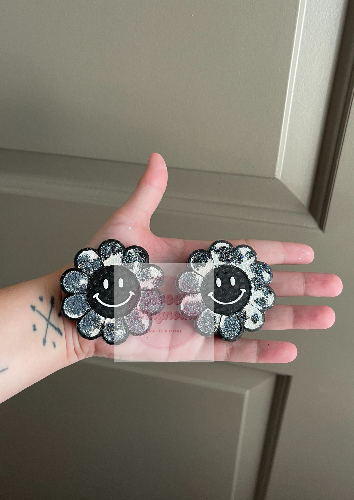 Smiley Flower Vent Clips