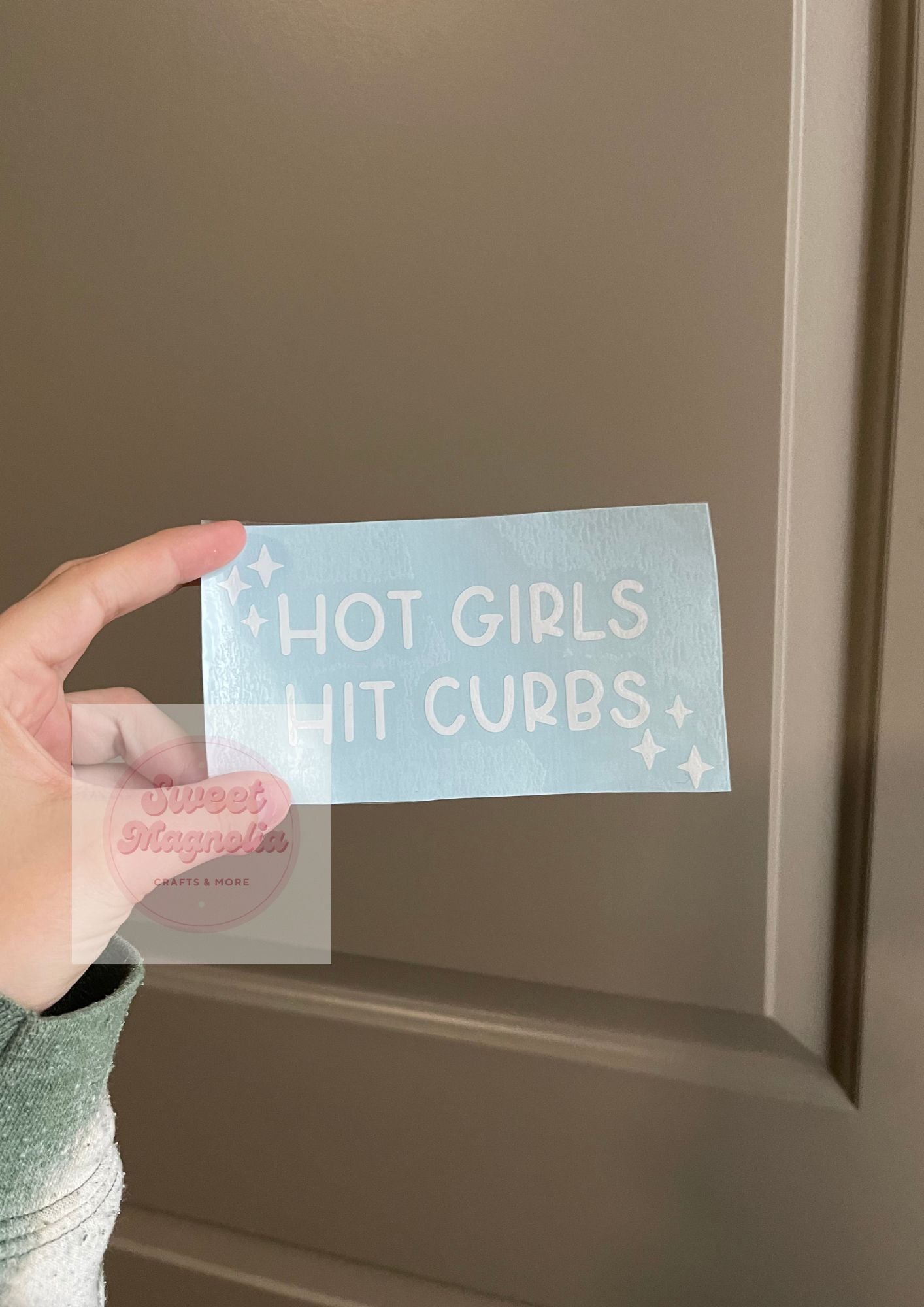 Hot Girls Hit Curbs Decal