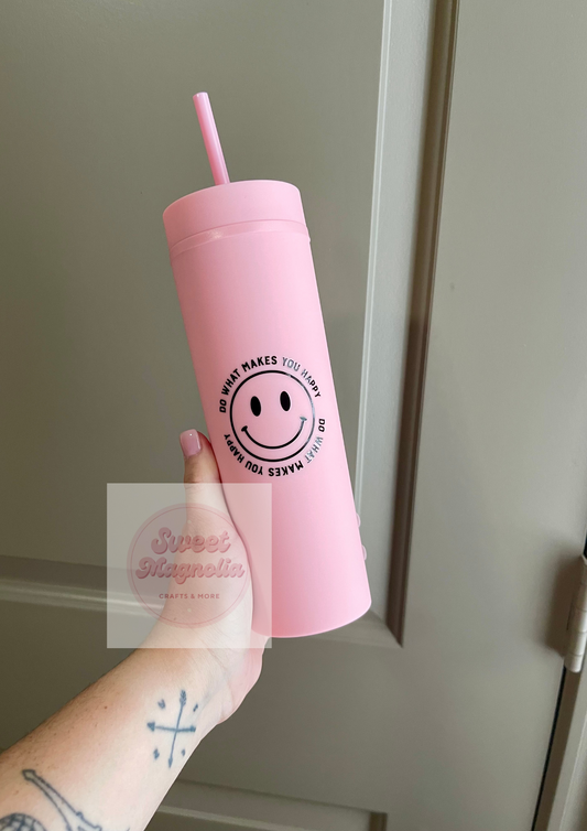 Do What Makes You Happy 16 oz Plastic Cup