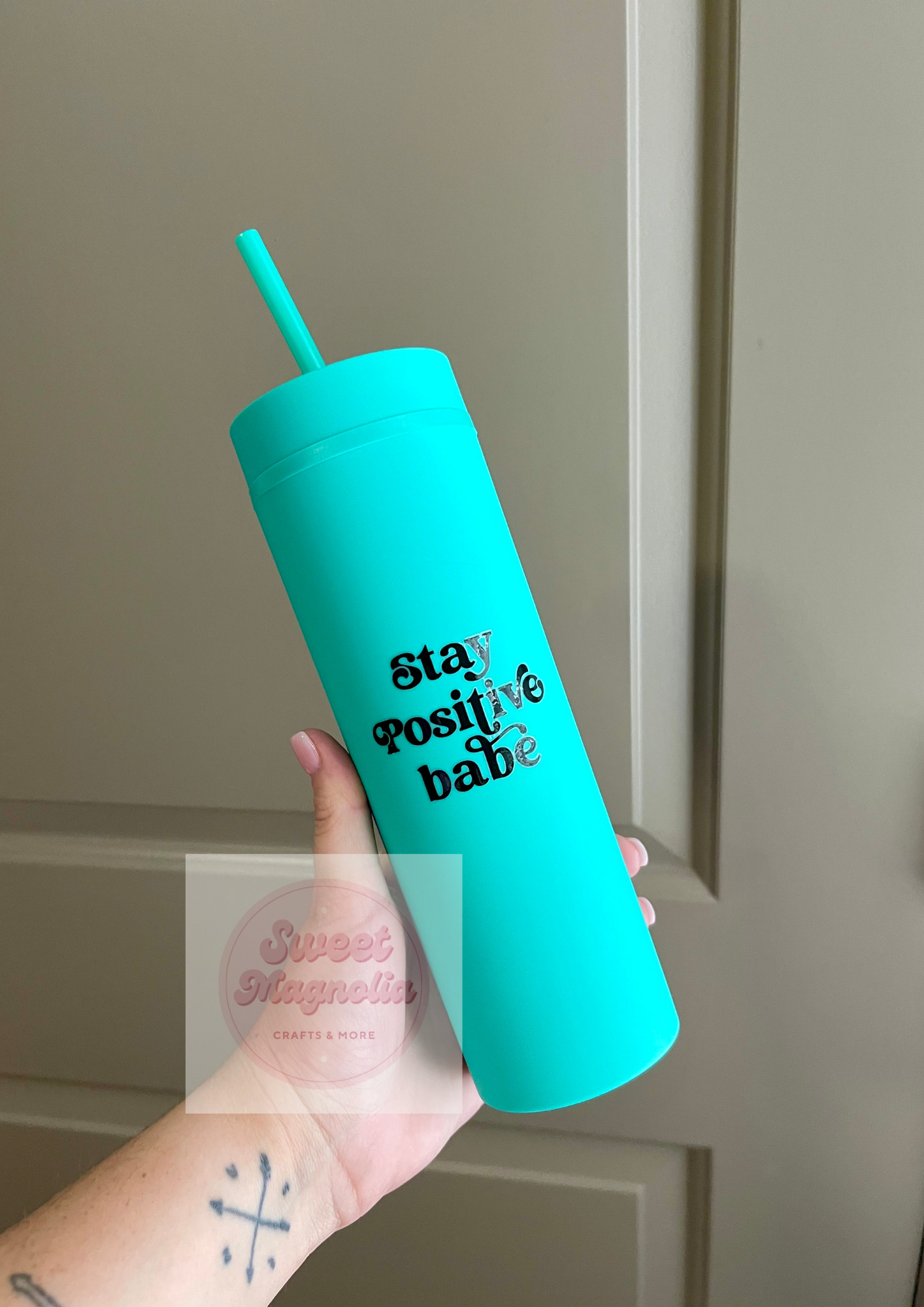 Stay Positive Babe 16 oz Plastic Cup