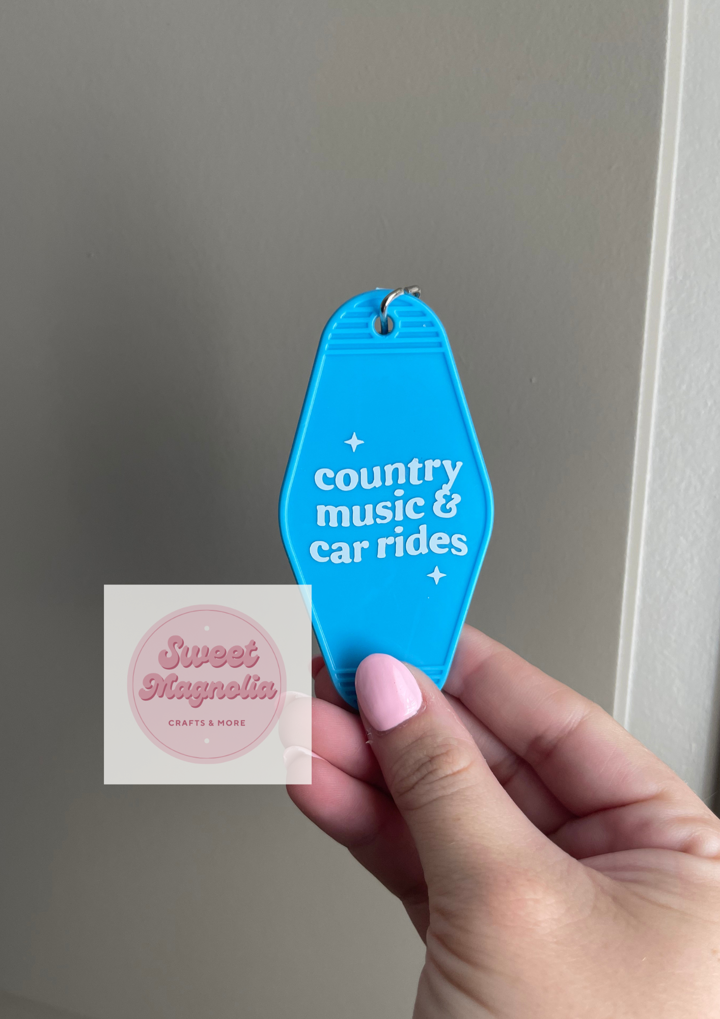 Country Music & Car Rides Keychain