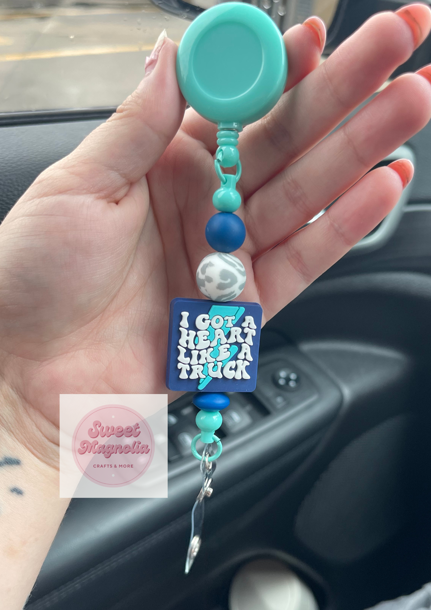 Heart like a Truck Badge Reel