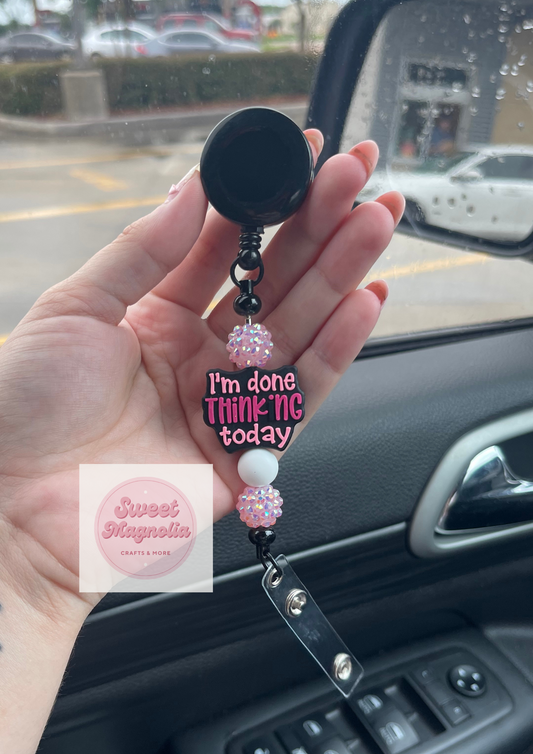 Done thinking Badge Reel