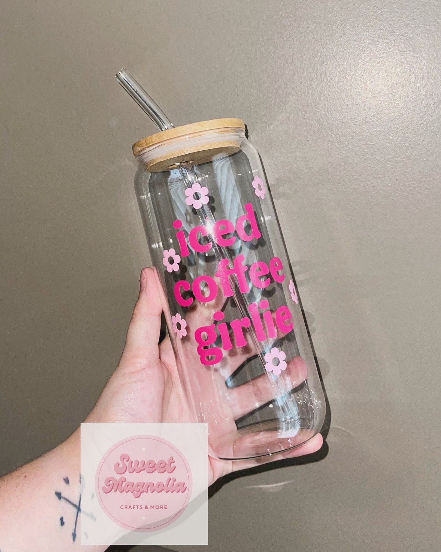 Iced Coffee Girlie Glass Cup