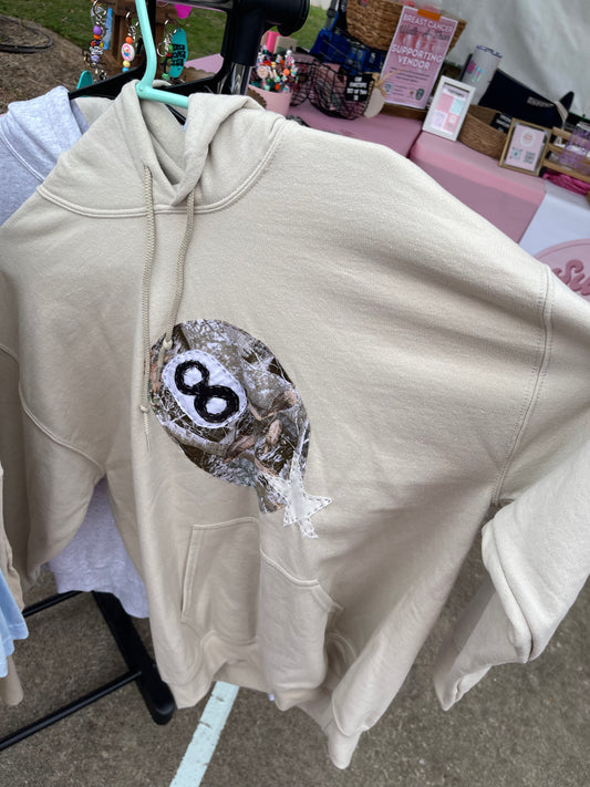 Hand Stitched 8 Ball Hoodie