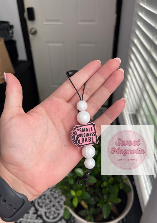 Small Business Babe Pearl Freshie Hanger